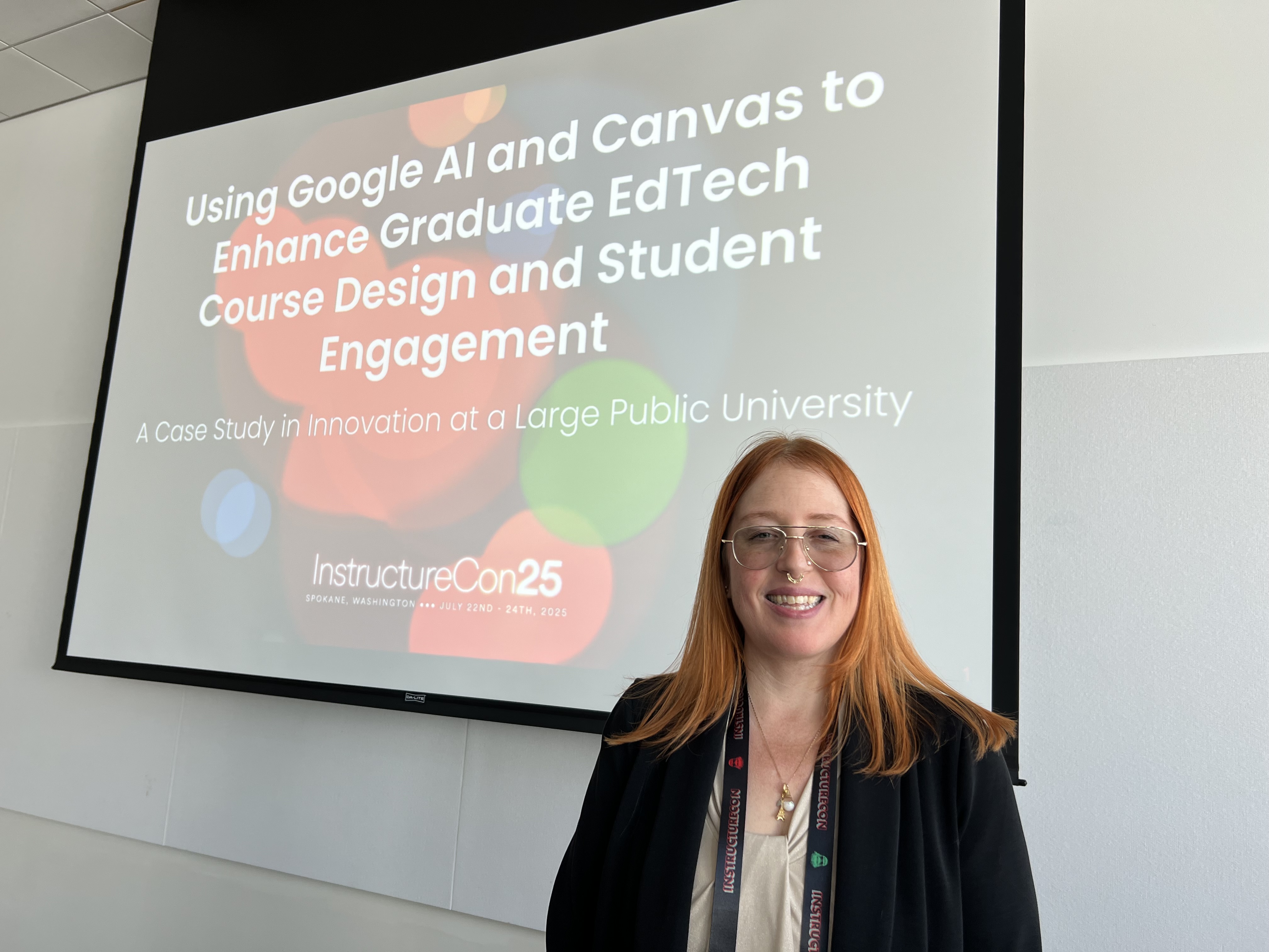 Jules Keith-Le presenting at InstructureCon 2025